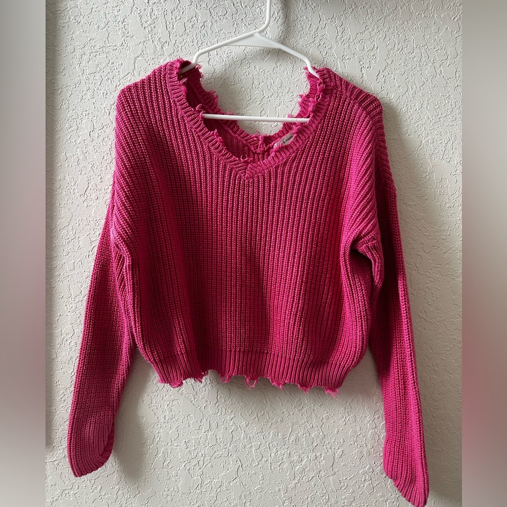 Hot pink sweater